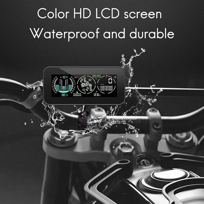 GPS MSx10 HUD Head Up Display Motorcycle Overspeed Warning Alarm Inclinometer Universal Tire Pressure Monitor System