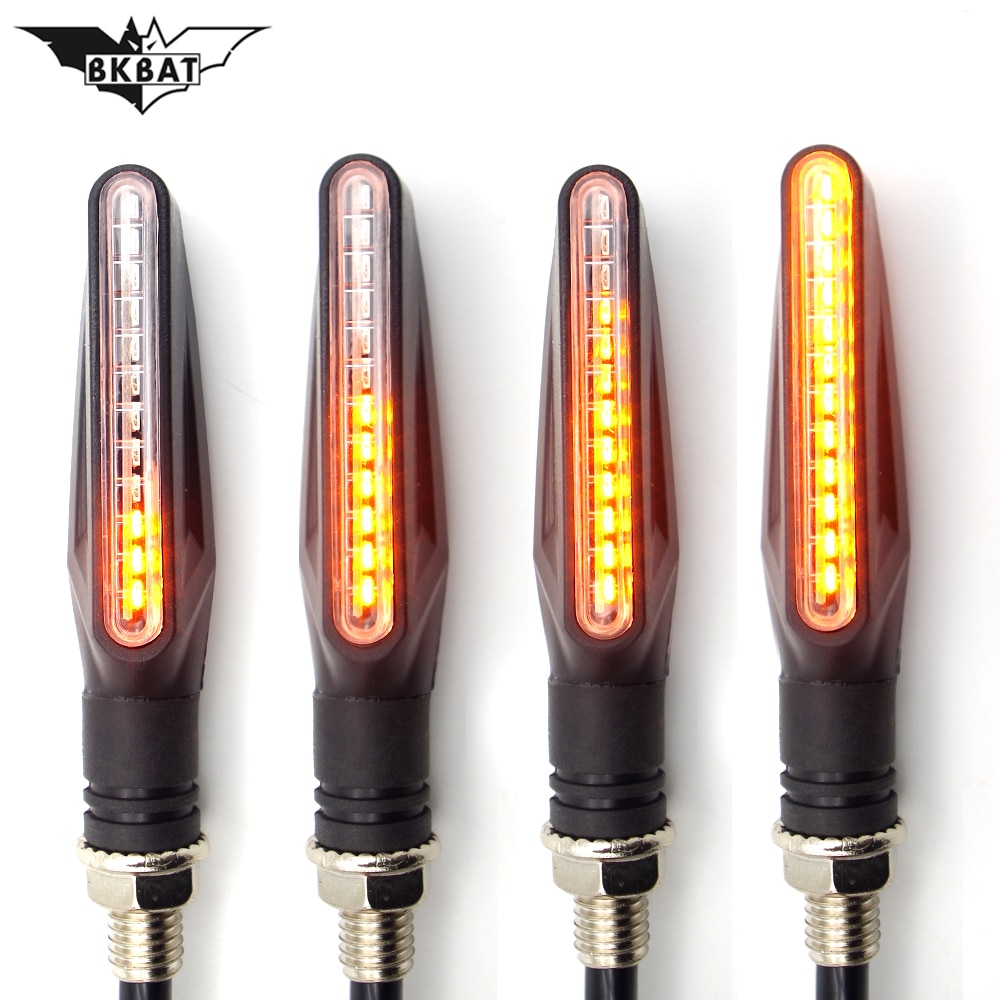 Motorrad LED Blinker vorne und hinten lichter mit flexibel blinkende FÜR Suzuki ltz 400 gsr 600 Bandit 600 ltr 450 Bandit 400: 002-4Stck