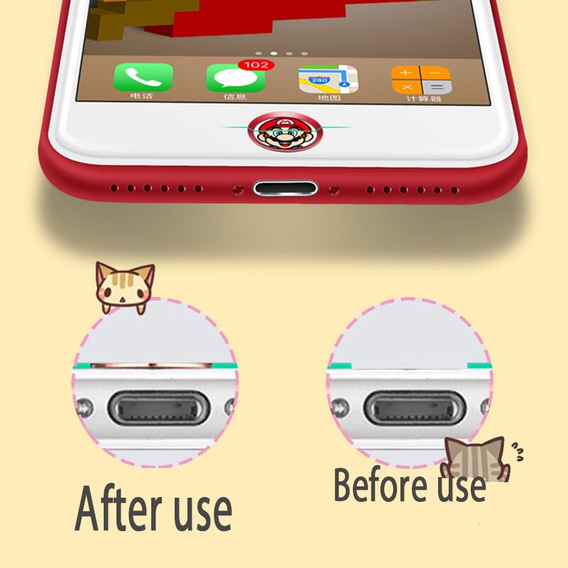Cartoon Vingerafdruk Knop Kleverige Knop Sticker Voor Iphone Serie Home Button Sticker Protector Ondersteuning Touch Id Covers Film