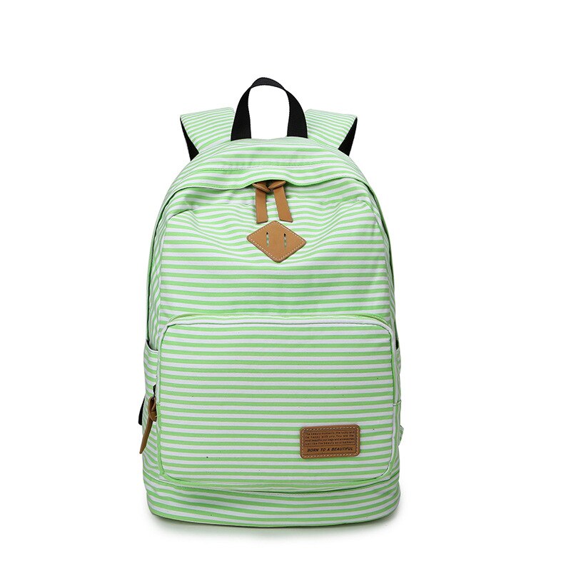 Grote Capaciteit Koreaanse Mooie Meisje Rugzak Vrouwelijke Student Schooltas Japanse Canvas Preppy Stijl Strip Reistas Vrouwen