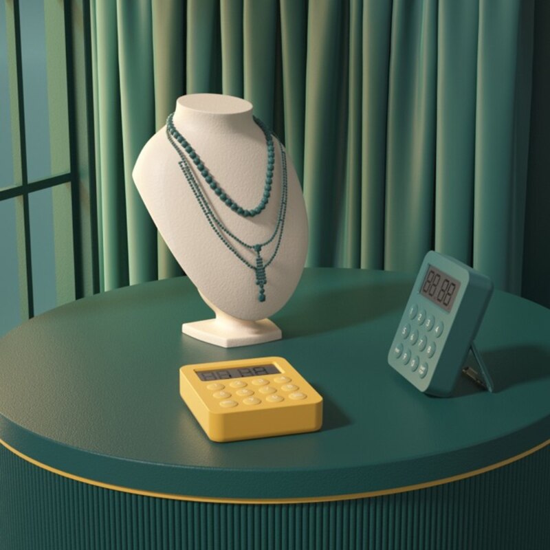 N0HB Digital Timer for Kitchen with Foldable Support for Kids Teachers Students Classroom Timer Help Students Focus on Study