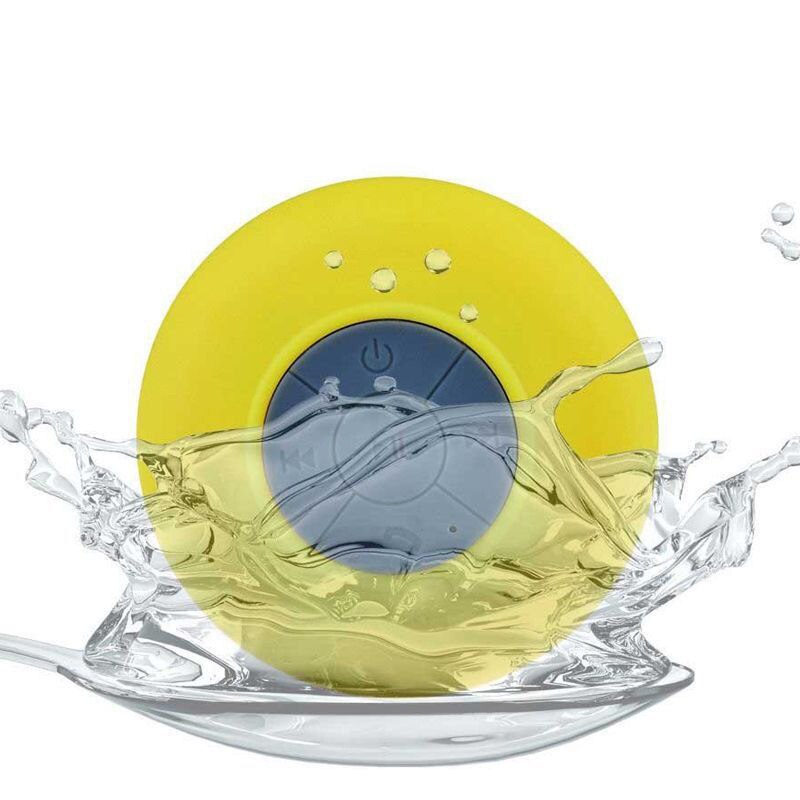 Waterdichte Draadloze Bluetooth Speaker Draagbare Mini Speaker Douche Zuignap Anti Badkamer Baden Kind Kleine Luidspreker: Geel