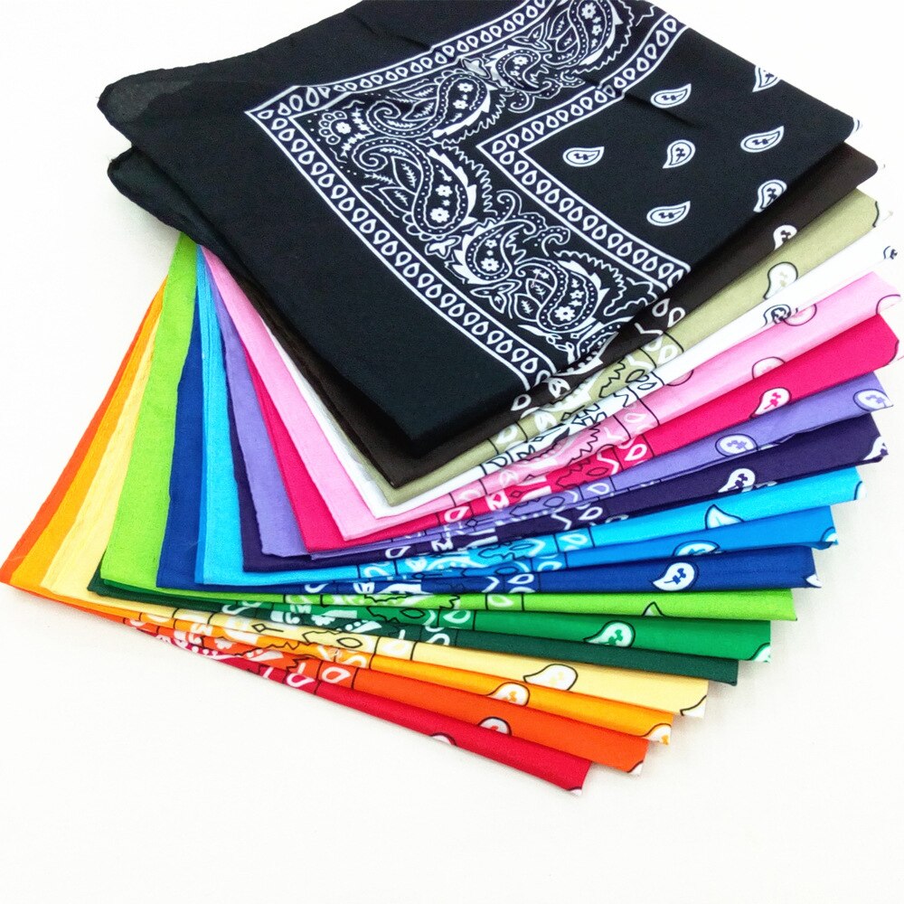 Unisex Miscela Del Cotone Hip Hop Bandana Copricapi Fascia Dei Capelli Sciarpa Al Collo Da Polso Wrap Fascia Magico Capo della Sciarpa Quadrata