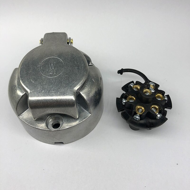 Lkw zubehör 12V 7Stift Aluminium Anhänger Buchse weibliche caravanas Lager anhänger zubehör Anhänger Teile Wohnwagen zubehör