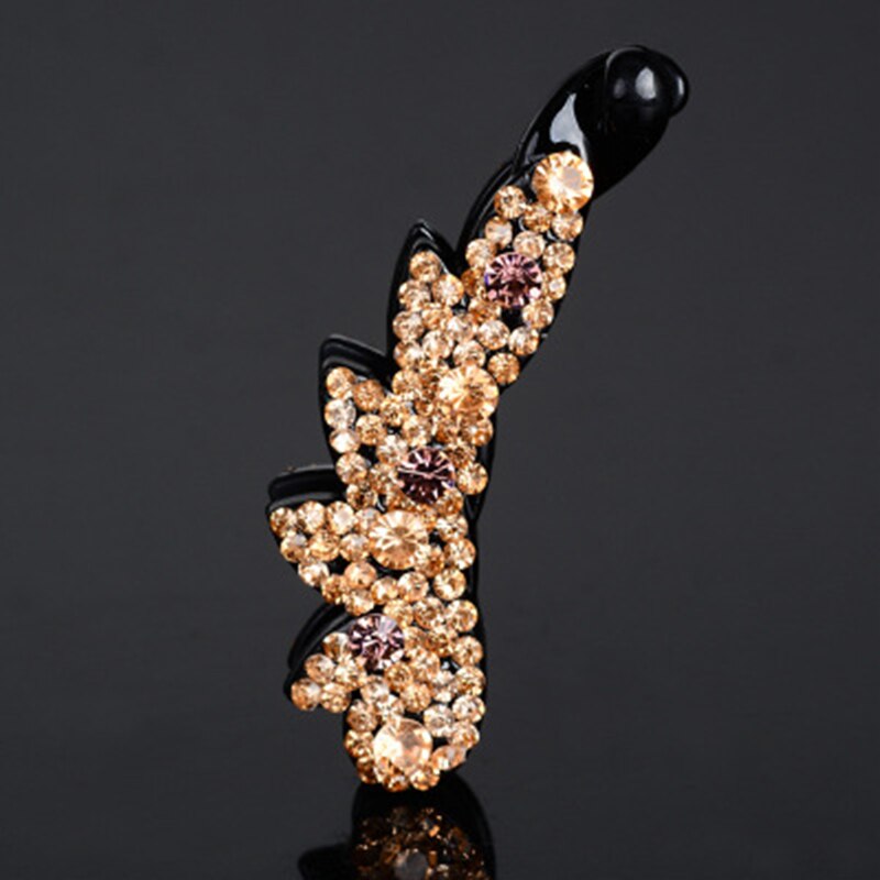Clip à griffes en cristal coréen pour femmes, multicolore, Clip à fleur banane, pour couleurs de mariage, 1 pièce, offre spéciale: Champagne 8cm