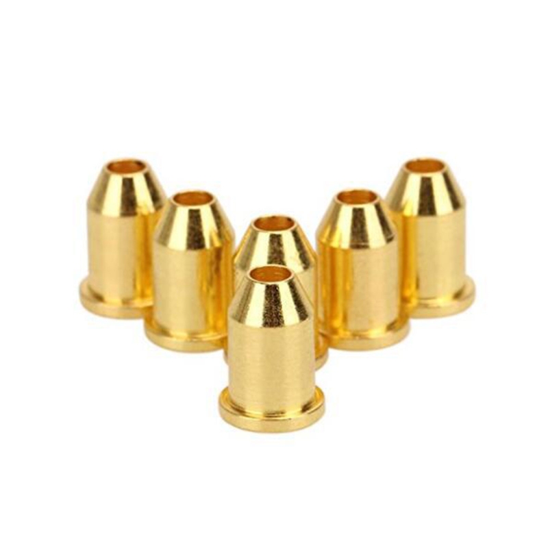 Bouchons cordes guitare, boucle à travers le corps, embouts cordes guitare, bague pour guitares 6: Doré
