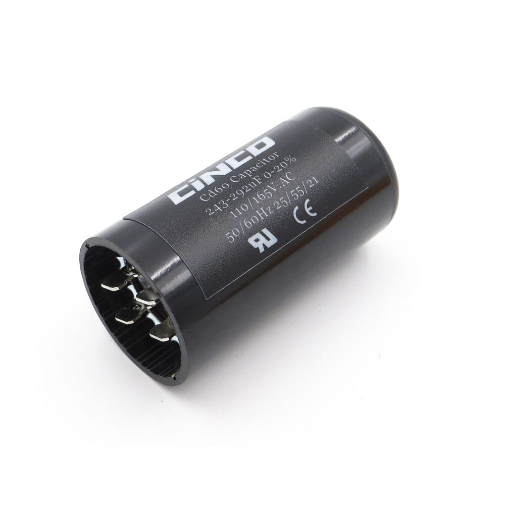 243-292uF CD60 Air Compressor Washing Machine Start Capacitor 110V 125V 165V 243-292 mfd uf mf Compressor 110VAC 125VAC
