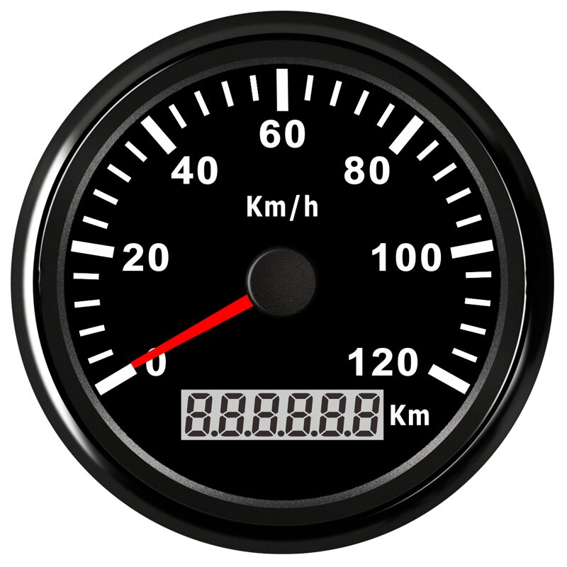 85 Mm Superieure Digitale Snelheidsmeter Gps Speed Gauge Kilometerstand 200KMH 120KMH Voor Atv Utv Motorfiets Marine Boot: BN 120KMH