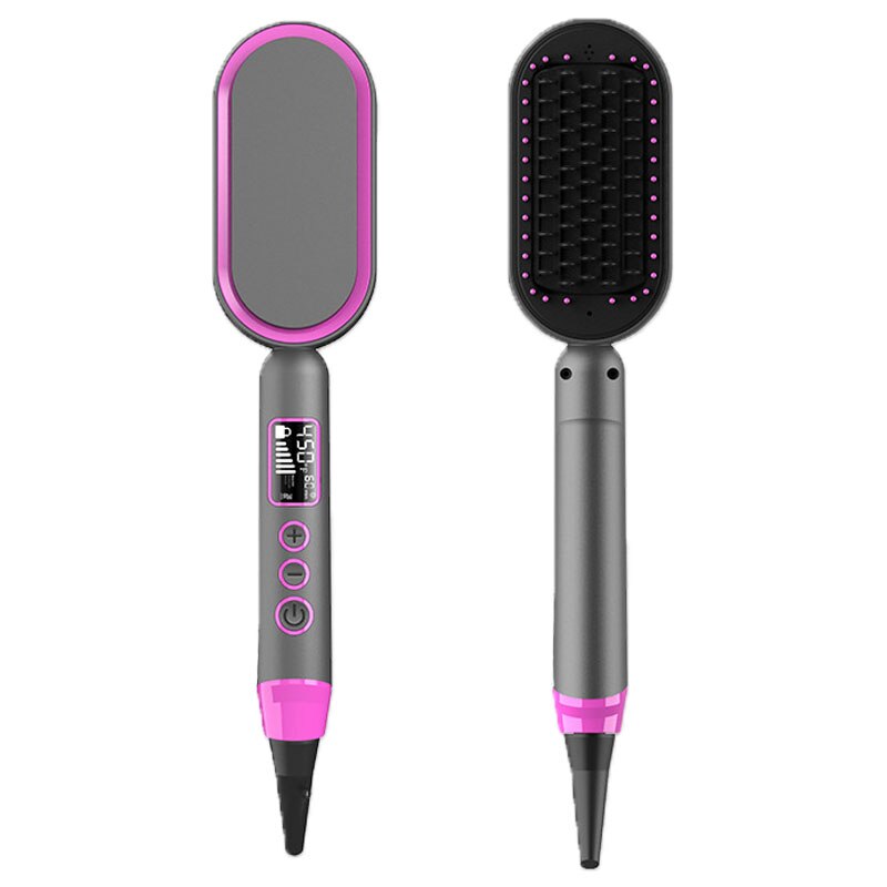 -Air Föhn Blower Borstels Een Stap Stijltang Curler Magic Keramische Verwarming Kam Glad Wind Haar Styling gereedschap: uk plug