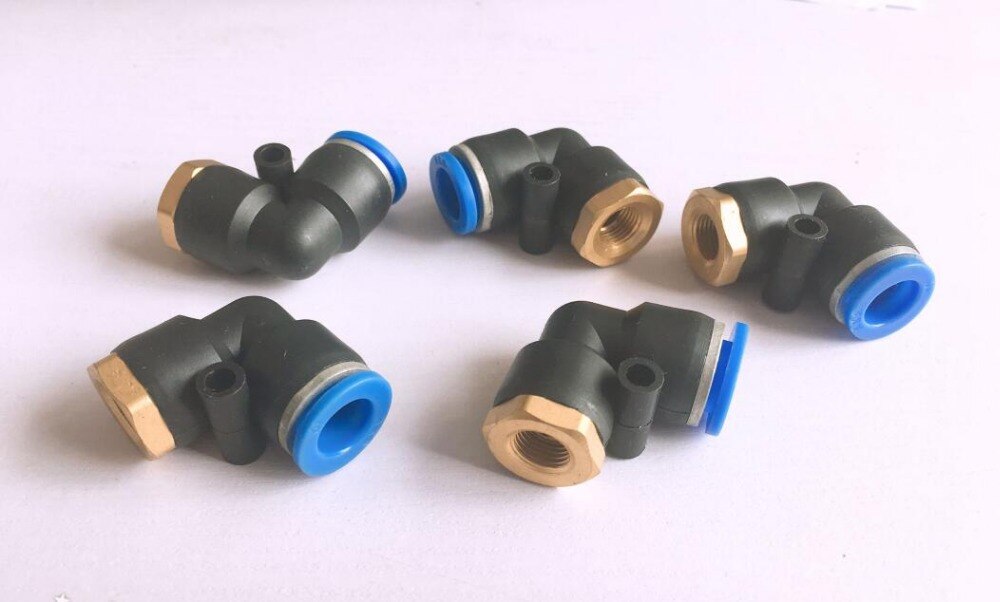 1pcs L Shaped Pneumatic Fitting PLF16-04 Pneumatic quick plunger pipe joint PLF internal thread elbow