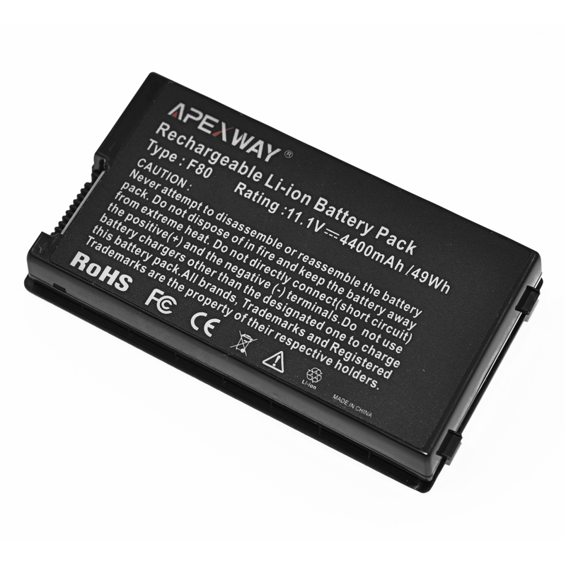 Apexway Laptop Battery for ASUS F8 F80 F80H F80A F80S F80Q F80L F80M F81 F81SE X82SE F83 F50S X61 X61W X61S X61GX X61SL X61Z