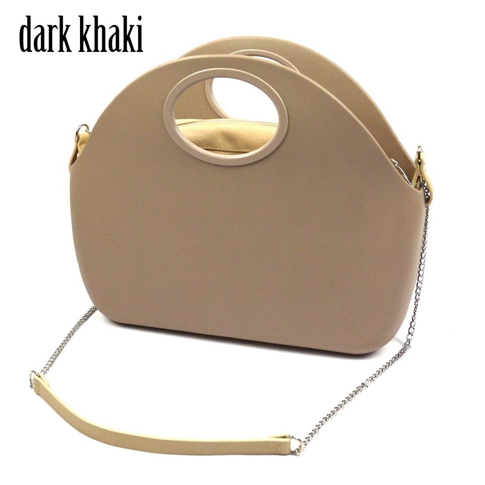 2019 novo saco o corpo da lua com bolso interno à prova dwaterproof água alça de corrente longa para as mulheres saco o lua clássico obag: dark khaki