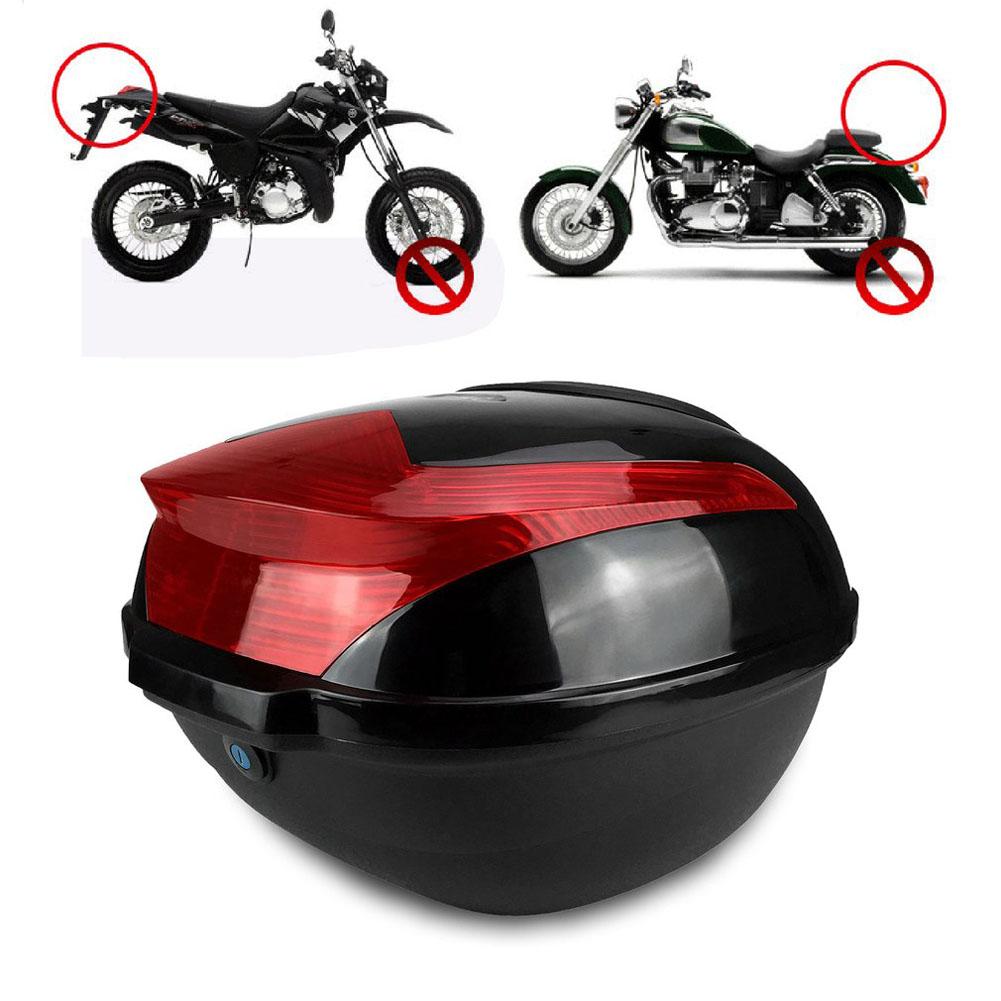 Electric Bicycle Trunk Top Case Large Capacity Shock-proof Motorcycle Bike Tail Box With Sefety Lock Buckle Car Accessorizes: Black