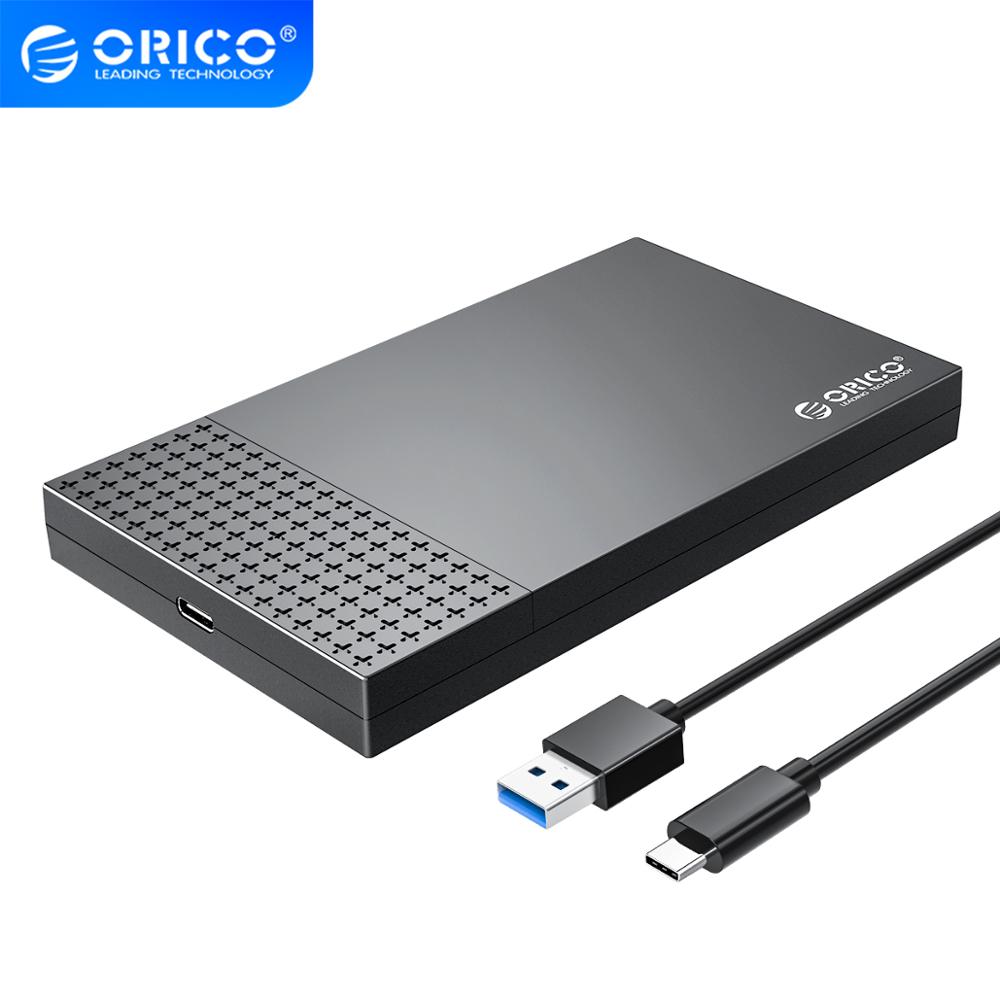 Custodia HDD ORICO type-c 2.5 &quot;USB3.1 a SATA3.0 Box 5Gbps 4TB Gen1 SSD custodia per disco rigido adattatore USB 3.1 supporto UASP Auto Sleep