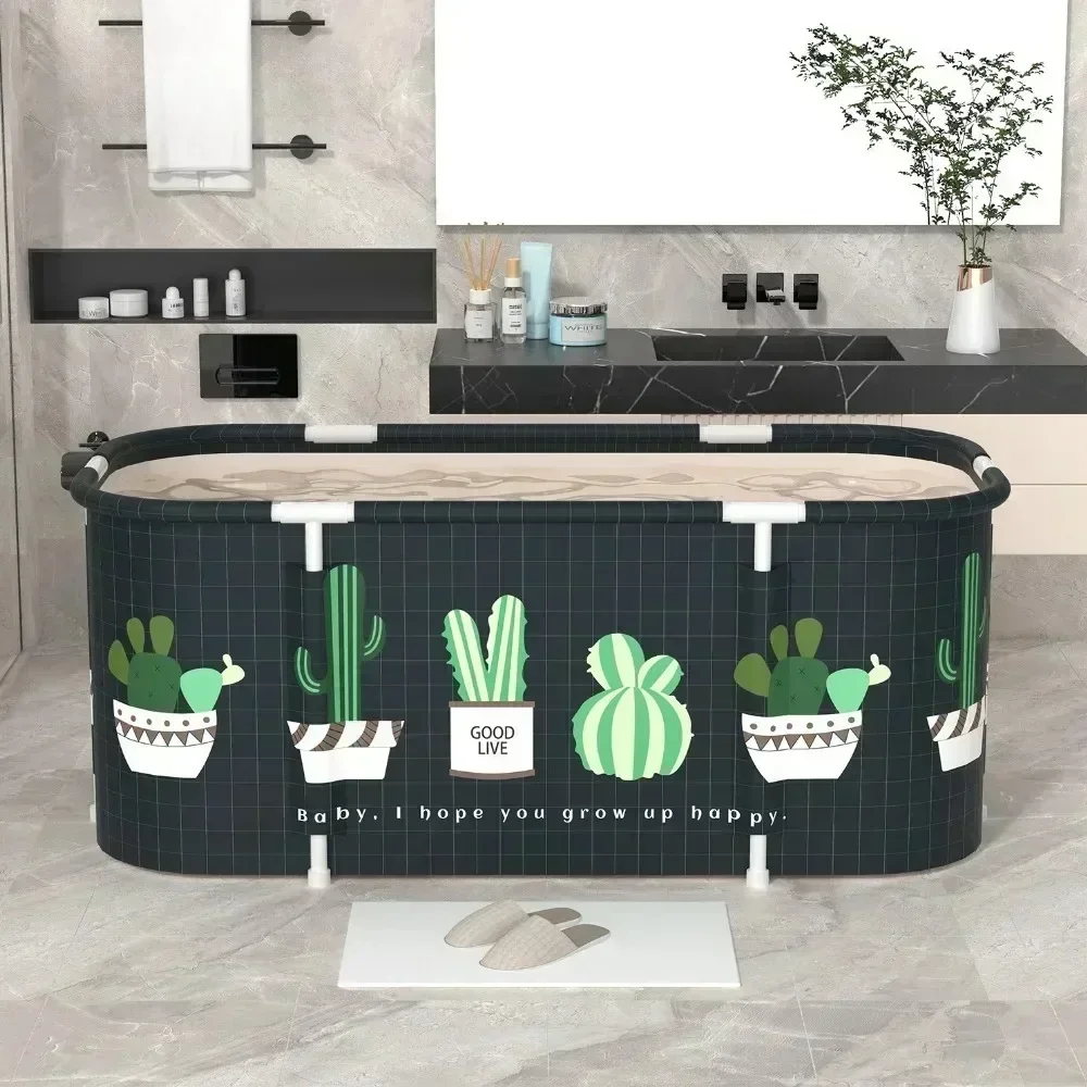 Bath Bucket Adult Foldable Bath Bathtub Thickened Household Bathtub Save Space Double Person Bath Tub Free Assembly Ice Bucket