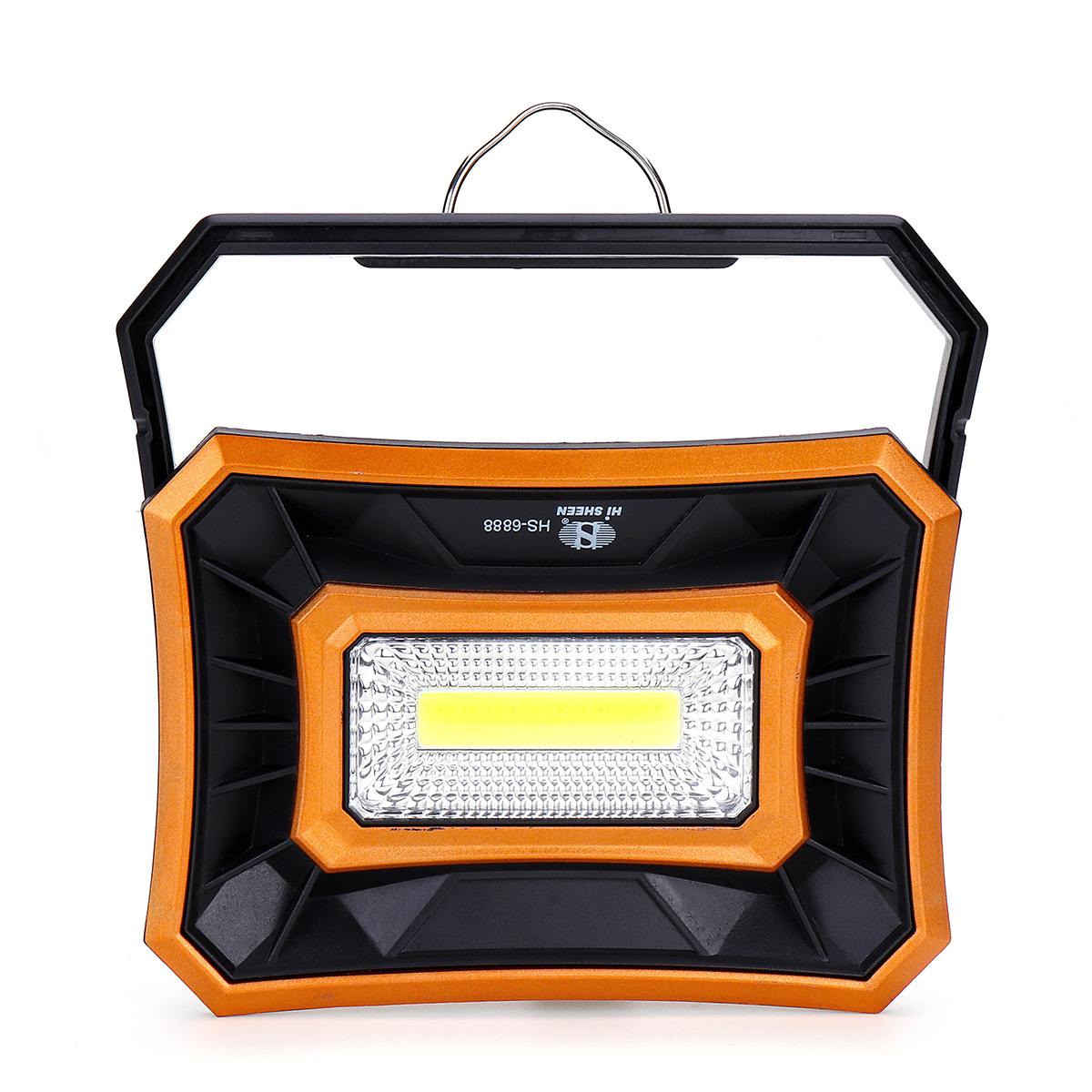 350W Solar Portable Spotlight COB Work Lamp LED Portable Lantern Outdoor Camping light Waterproof Emergency Light Searchlight