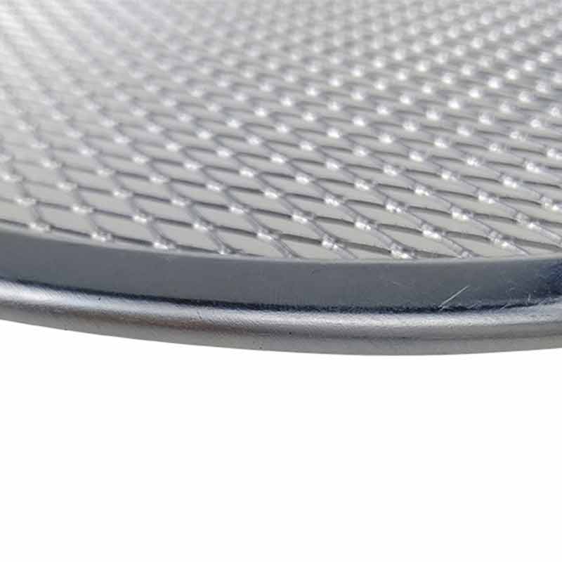 Pizzazeef pan bakplaat metalen net 6 inch -14 inch naadloos aluminium net bakgerei keukengereedschap pizza accessoires