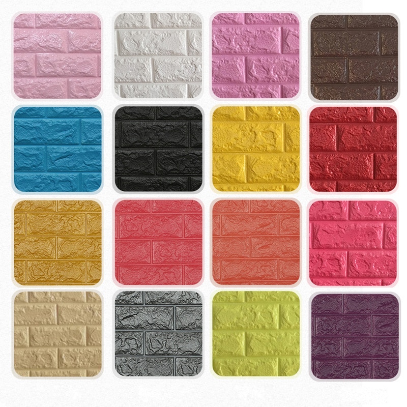 3D Imitatie Baksteen Muurstickers zelfklevende Panel Decal Zelfklevende Behang Zachte Pack Keuken Woonkamer Achtergrond decor