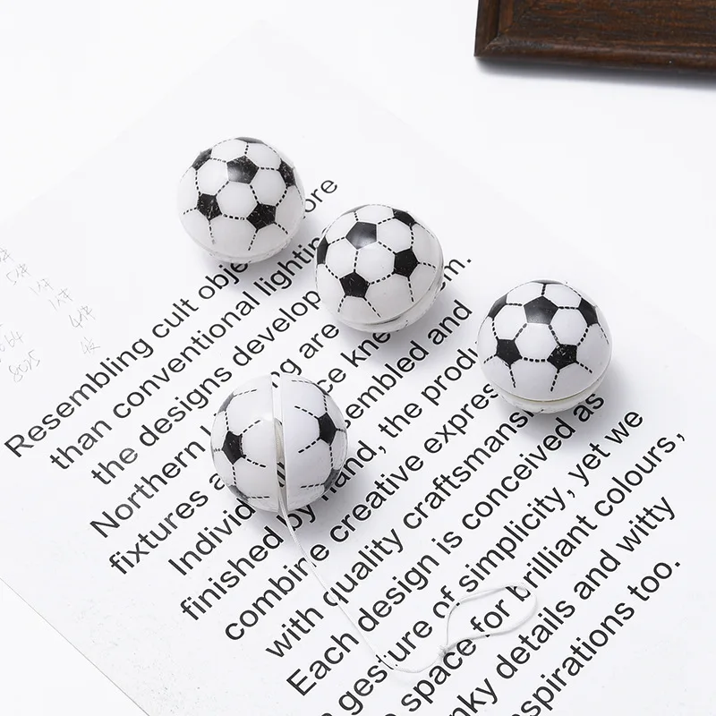 Mini ballons de Football Yoyo en plastique, Gadgets amusants, jouets intéressants pour enfants, de fête d'anniversaire, remplissage Pinata, prix scolaires, 10 pièces: Fluorescence Jaune