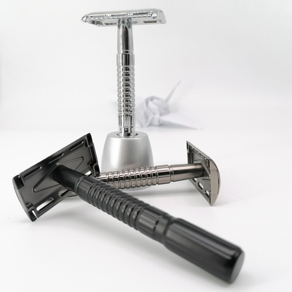 Navaja de afeitar de doble filo Vintage para hombre, lemonald afeitadora de seguridad, de 15 Blads