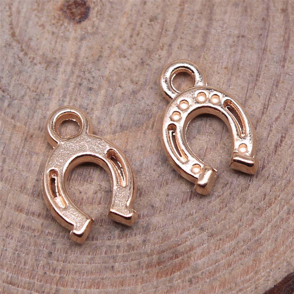 Wysiwyg 20 Stuks 12X8Mm Antiek Zilver Kleur Kc Gouden Kleur Hoefijzer Charms Voor Sieraden Maken Diy Sieraden bevindingen