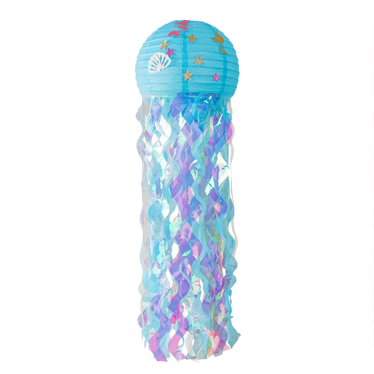 Mermaid Theme Party Decor DIY Jellyfish Paper Lantern Under The Sea Party Decor Girl Mermaid Birthday Decorations Litte Mermaid: BLUE
