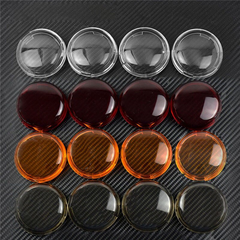 4 Stuks Voor Richtingaanwijzer Indicator Lens Cover Voor Sportster 1200 Touring Dyna Softail Fatboy Electra Road K