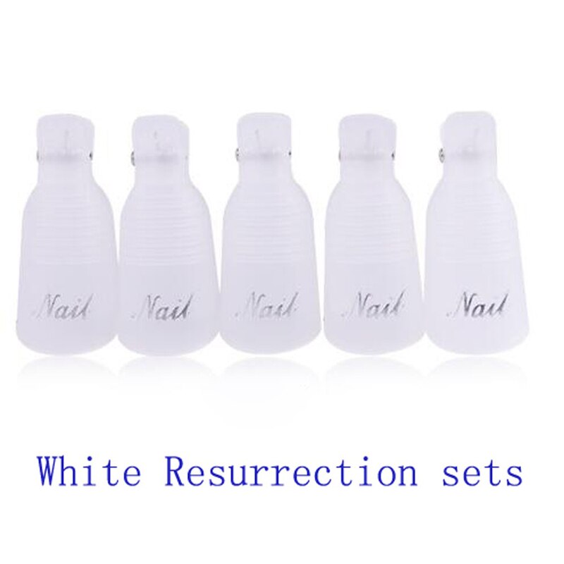 Addfavor negle skønhedsværktøj sæt negle neglebånd pusher manicure frugt neglelakfjerner cap klip makeup servietter bomuldstilbehør: Bbt 108 hvid