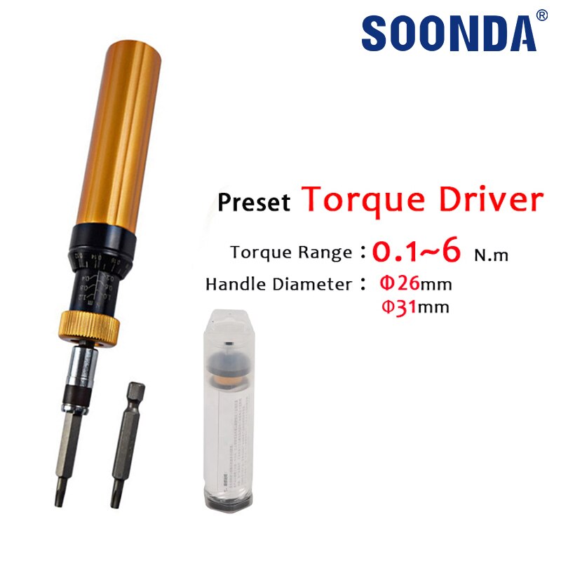 0.1-6 N.m Digital Industrial Preset Torque Driver Adjustable Automatic Slip Torque Screwdriver Driver Manual Torsion Meter Test