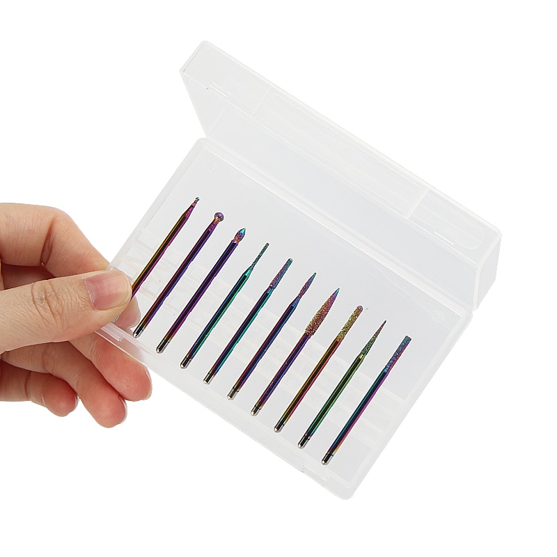 1 Set Nail Grinding Head Milling Manicure Tungsten Steel Cutter for Pedicure Machine Sander Drill Bit Set Electric Tools