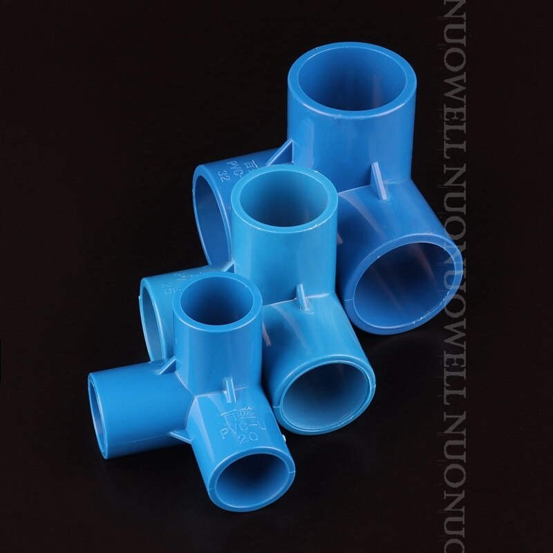 5 stk i .d 20 ~ 110mm pvc rørforbindelser pvc 3- vejs konnektor vandrør fatning konnektor vandingsrør fittings gør-det-selv-værktøj