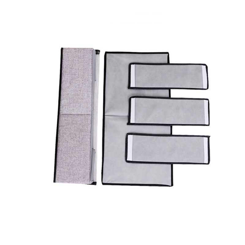 Opvouwbare raster schoenendoos opbergtas dikke stof transparante schoenendoos stof bed bodem schoen opbergdoos