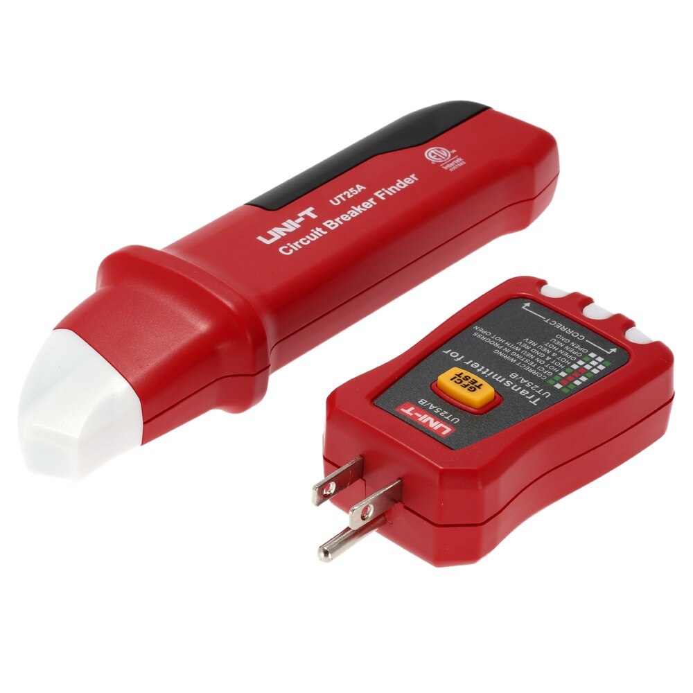 UT25A Profissional Automático Disjuntor do Finder Tomada Testador de Diagnóstico-ferramenta Eletricista com Indicador LED
