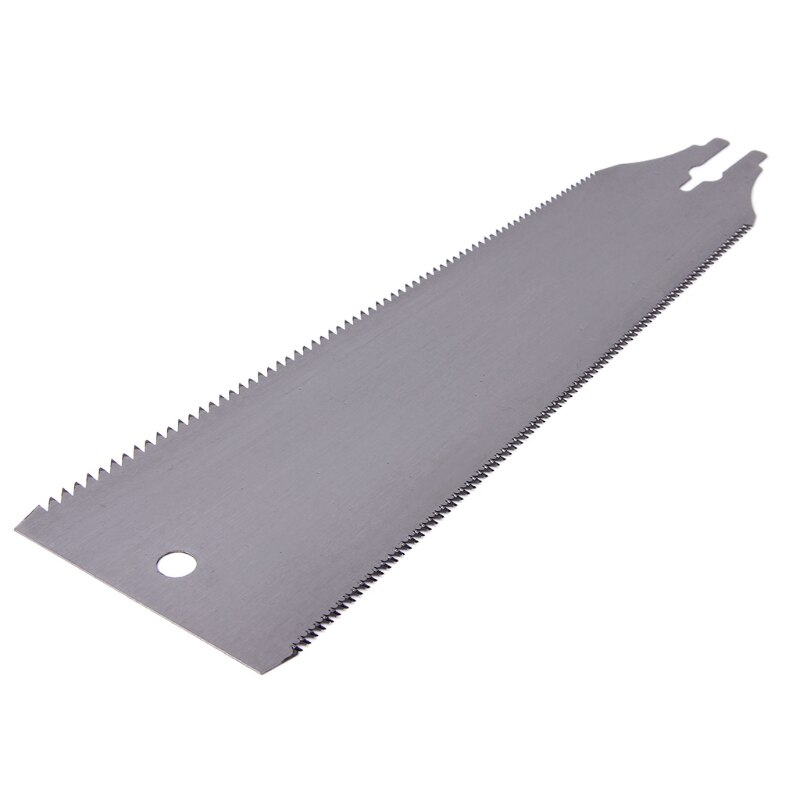 Wood Working Double Sides Stainless Steel Hand Saw Slim Tenon Fine Tooth PVC Handle -C