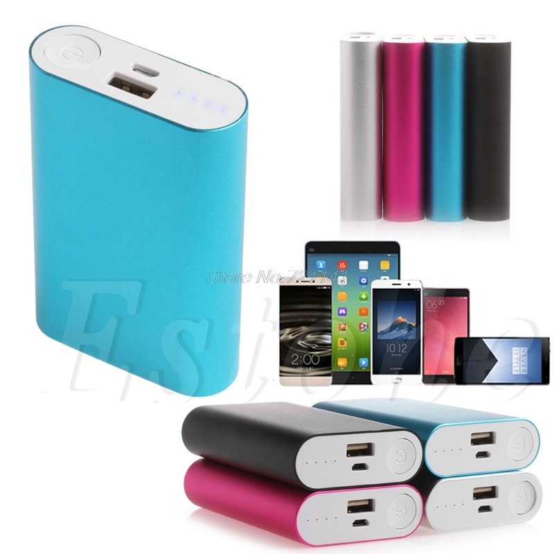 Powerbank-Box 3 x 18650 4 en 1 DIY Boîte de rangement, boîtier USB type C avec lampe de poche pour recharger les téléphones portables, facile à utiliser, A