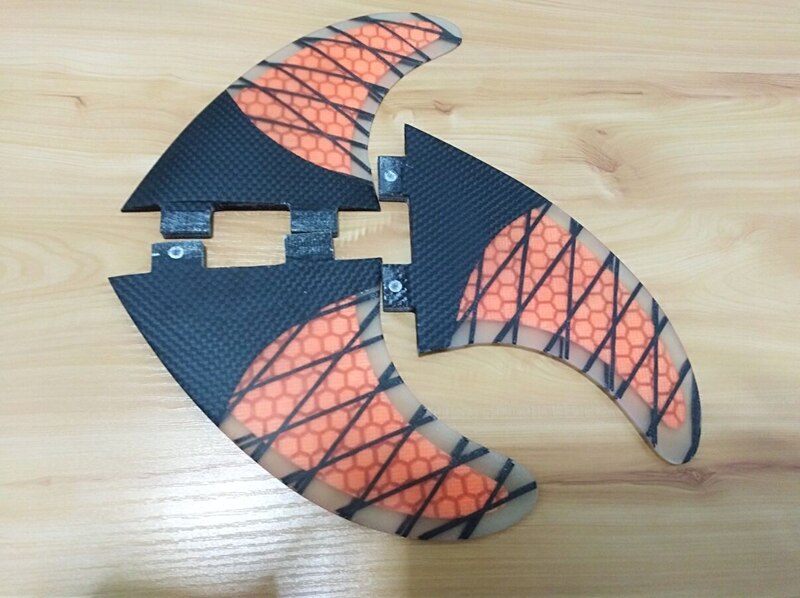 FCS Fins G5 Surfboard Fin Honeycomb Fibreglass Fins orange Black FCS Quilhas Fins Carbon