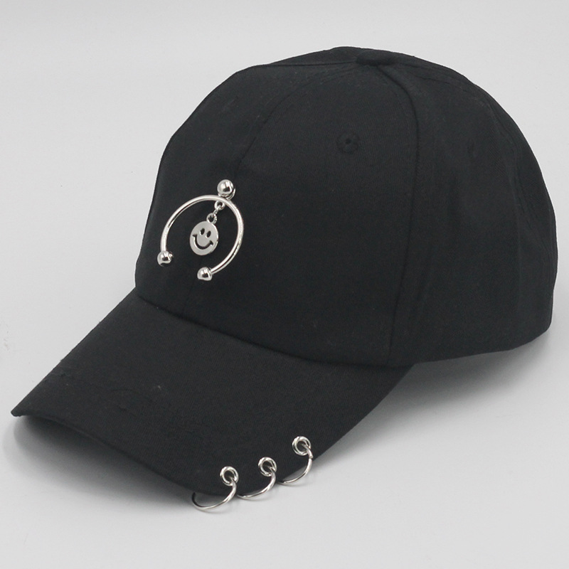 Papa chapeau Piercing anneau casquette de Baseball Punk Hip Hop casquettes coton adulte décontracté solide réglable unisexe casquettes: Fluorescent Jaune