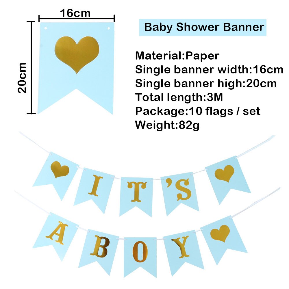 Pancarta de bienvenida para Baby Shower, decoración de nacimiento de Bebé, cartel de papel bronceador, decoración de cumpleaños para niño y niña