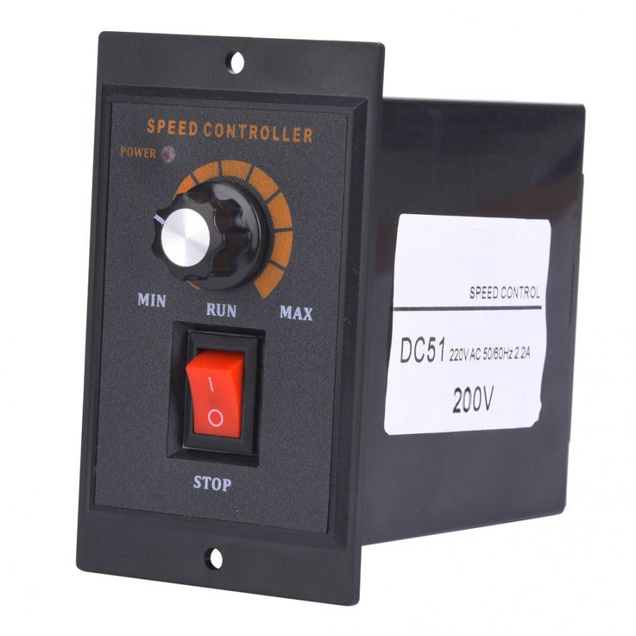 AC 220V 120W Motor Speed Controller Forward Backward Pinpoint Speed Regulator Permanent Magnet DC Motor Governor