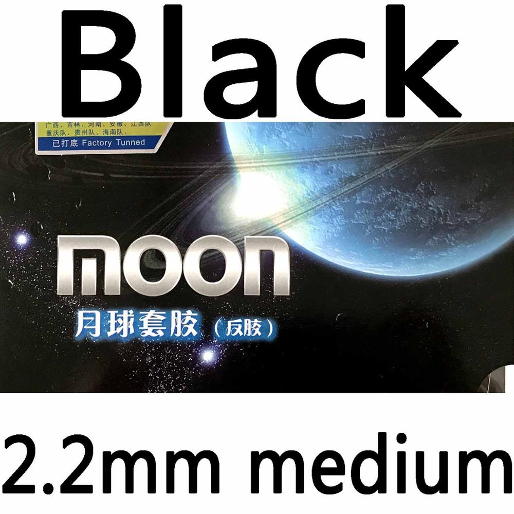 Galaxy Milky Way Yinhe Moon Factory Tuned Pips-en tenis de mesa PingPong goma con esponja: black medium