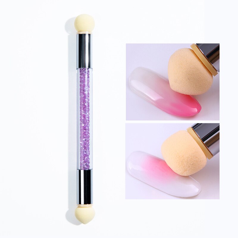 Mobray-vernis à ongles Gel à double extrémité, brosse acrylique avec poignée avec strass, stylo de peinture de manucure à faire soi-même: MJ69-01