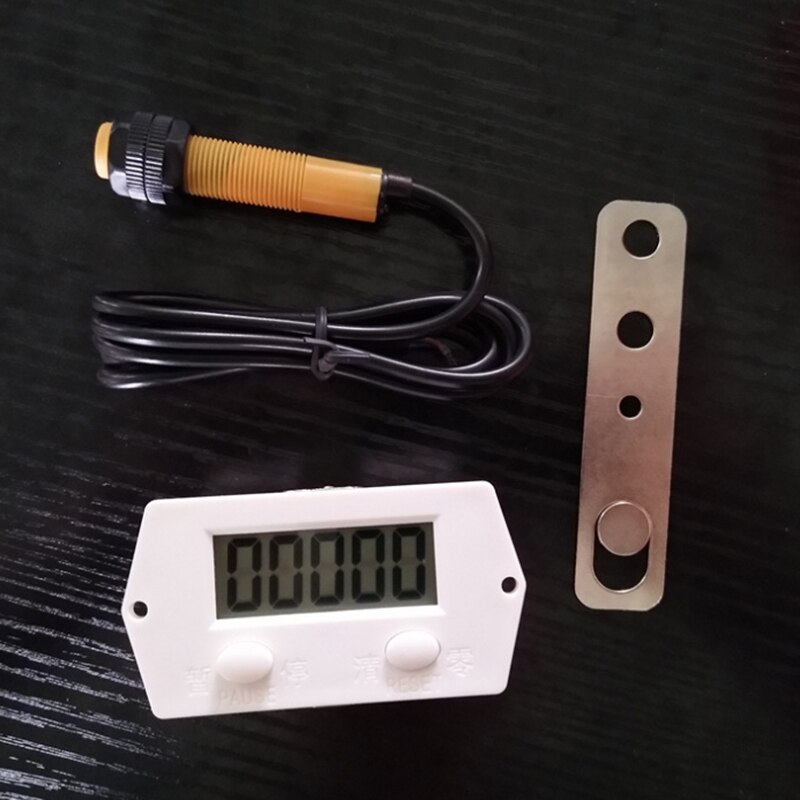 LCD Digital 0-99999 Counter 5 Digit Plus UP Gauge + Proximity Switch Sensor with Magnetic