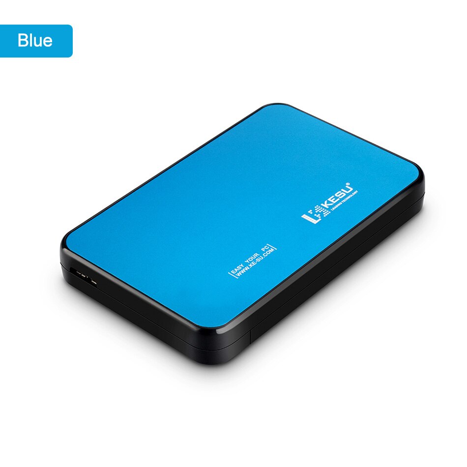KESU Hard Disk Enclosure Case 2.5 inch SATA USB 3.0 SSD/HDD 1TB 2TB Hard Drive Box for Samsung Seagate, support UASP SATA III: Blue