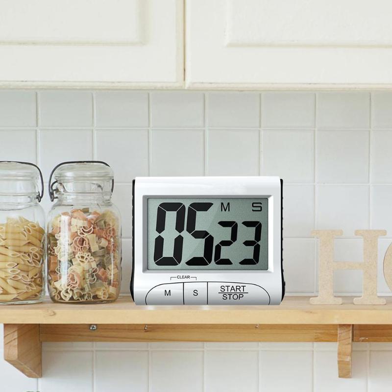 LCD Digital Multifunctional Kitchen Timer Alarm Clock Home Cooking Count Up Countdown Alarm Magnet Clock Cook Food Tools