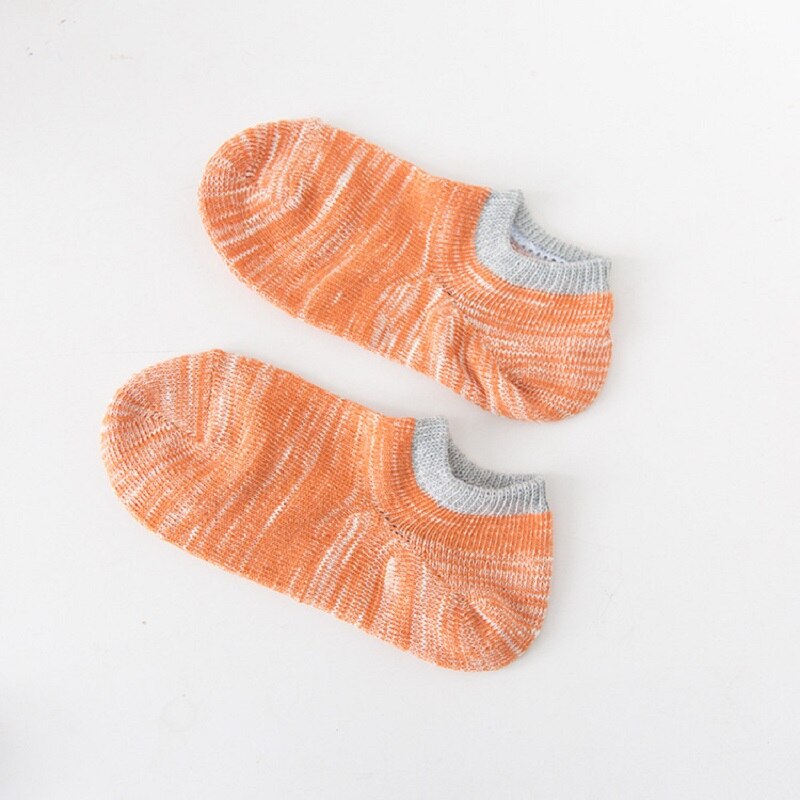 5 Paia Calzini Invisibili - Misto Cotone - Antiscivolo - Traspirante - Taglia Donna 36-39