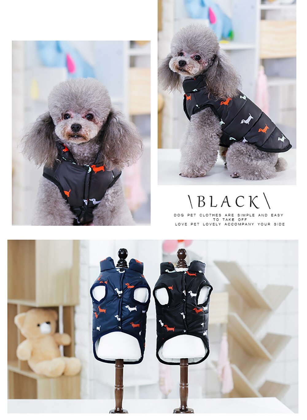 Winter clothes for small dogs Winter pet coat clothing Warm Dog clothes for dogs Christmas big dog coat Winter clothes chohuahua