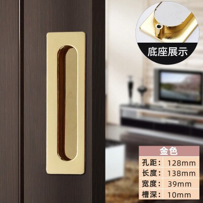 1 Pc Embedded Schuifdeur Handgrepen Verborgen Onzichtbare Kast Kledingkast Kabinet Push/Pull Handvatten Deur Hardware: 3