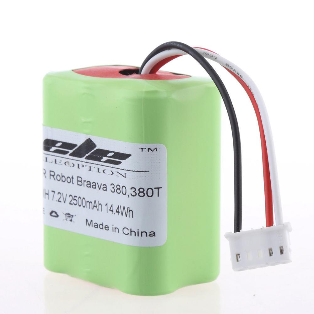 Eleoption 2.5Ah 2500 mah Ni-Mh 7.2 v Oplaadbare Batterij voor iRobot Roomba Braava 380 380 t