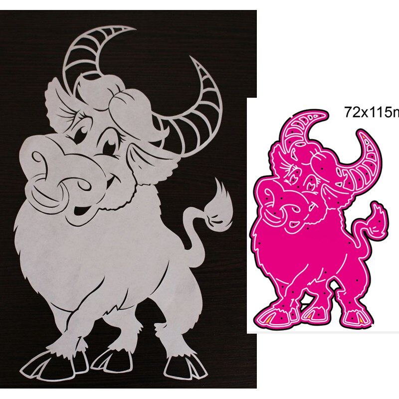 Metal cutting dies cut die mold Animal cow decoration Scrapbook paper craft knife mould blade punch stencils