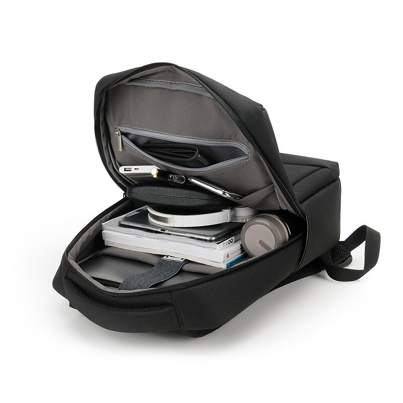 Laptop-rucksack mit großem fassungsvermögen, 15.6 zoll oxford-gewebe, diebstahlsicher, wasserdicht, ideal für geschäftsreisen, herren, multifunktional, mit usb-ladefunktion